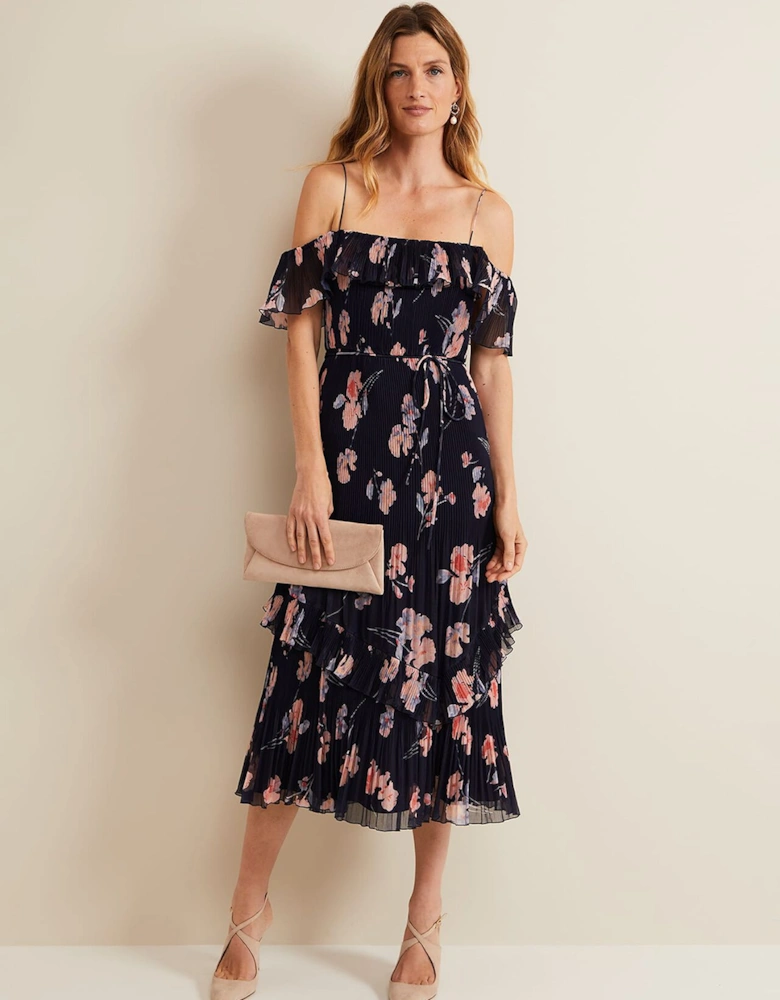 Bridie Printed Midi Dress