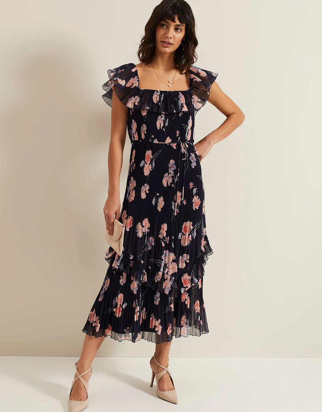 Bridie Printed Midi Dress