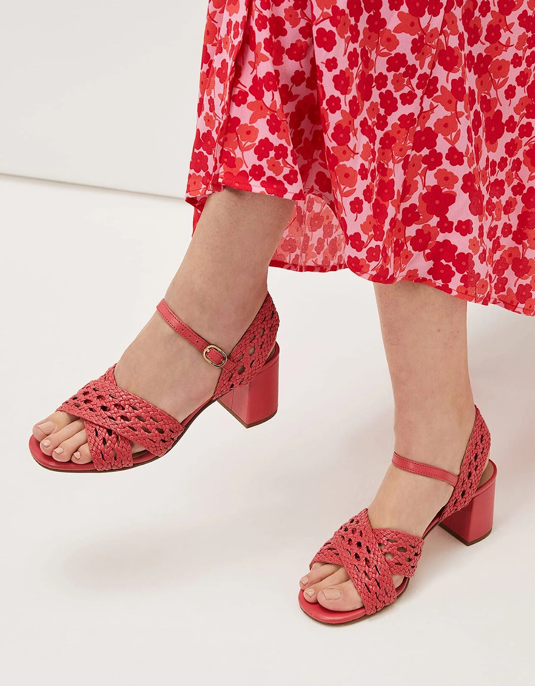 Weave Heeled Sandal