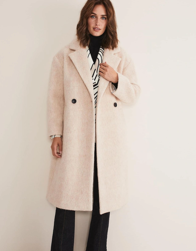 Quinn Textured Cocoon Coat