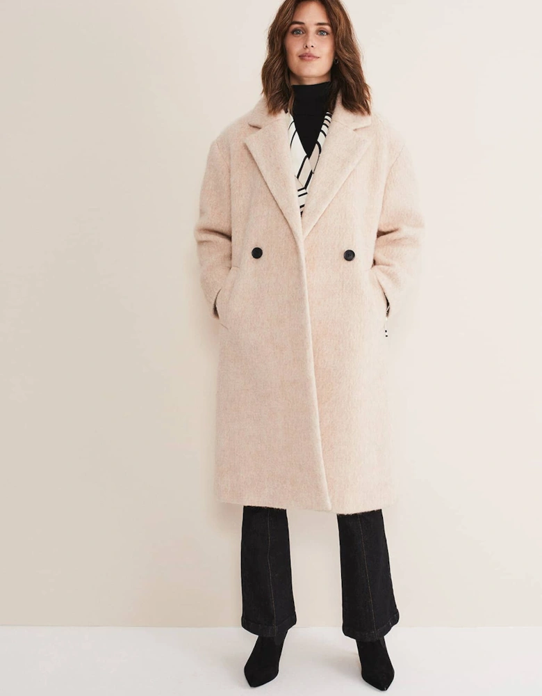 Quinn Textured Cocoon Coat