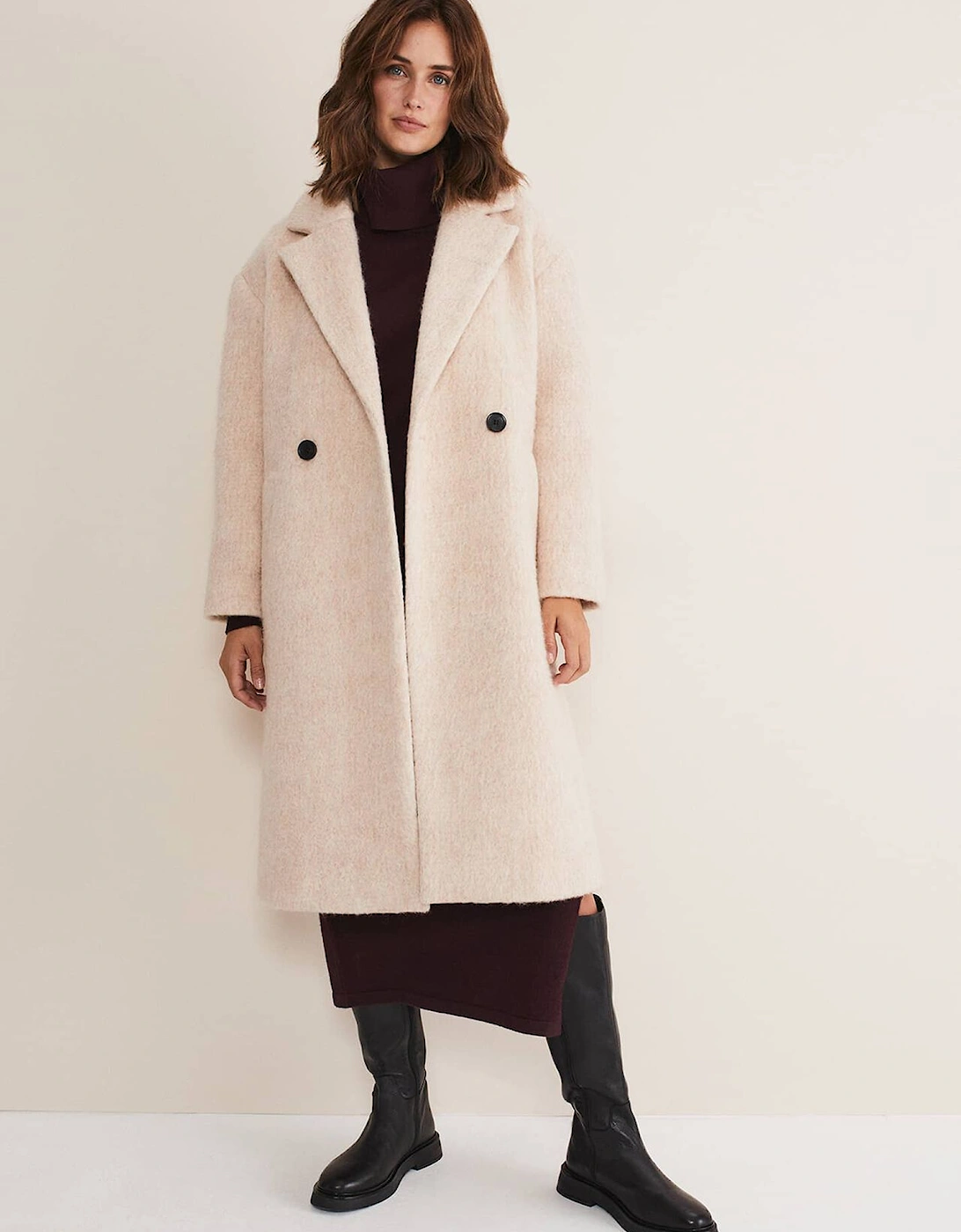 Quinn Textured Cocoon Coat