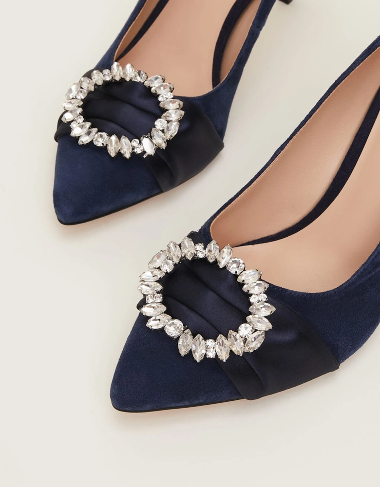 Embellished Court Shoe