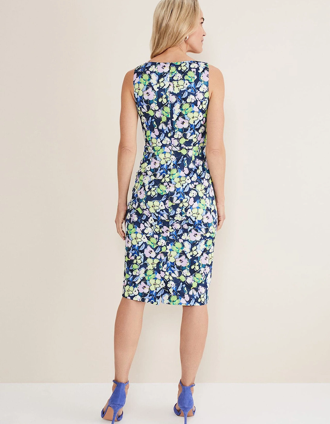 Loretta Printed Scuba Dress