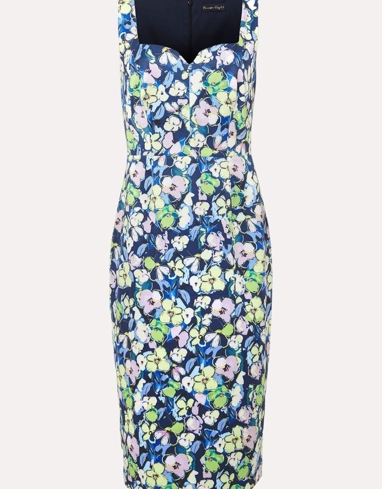 Loretta Printed Scuba Dress