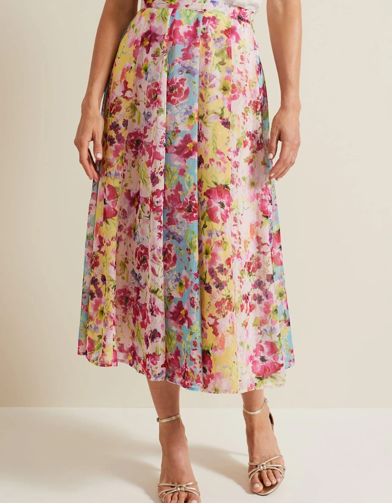 Vivianne Floral Midi Skirt