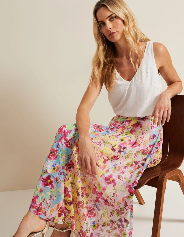 Vivianne Floral Midi Skirt