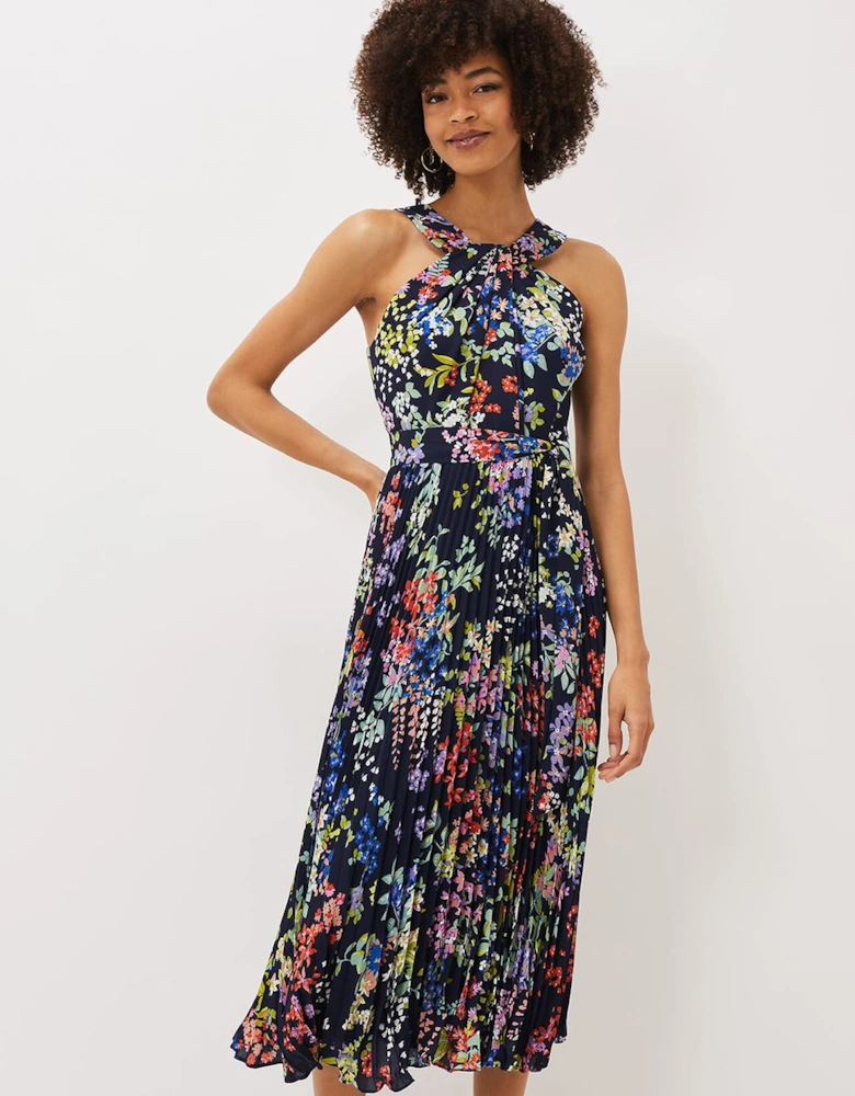 Fenella Pleated Floral Dress