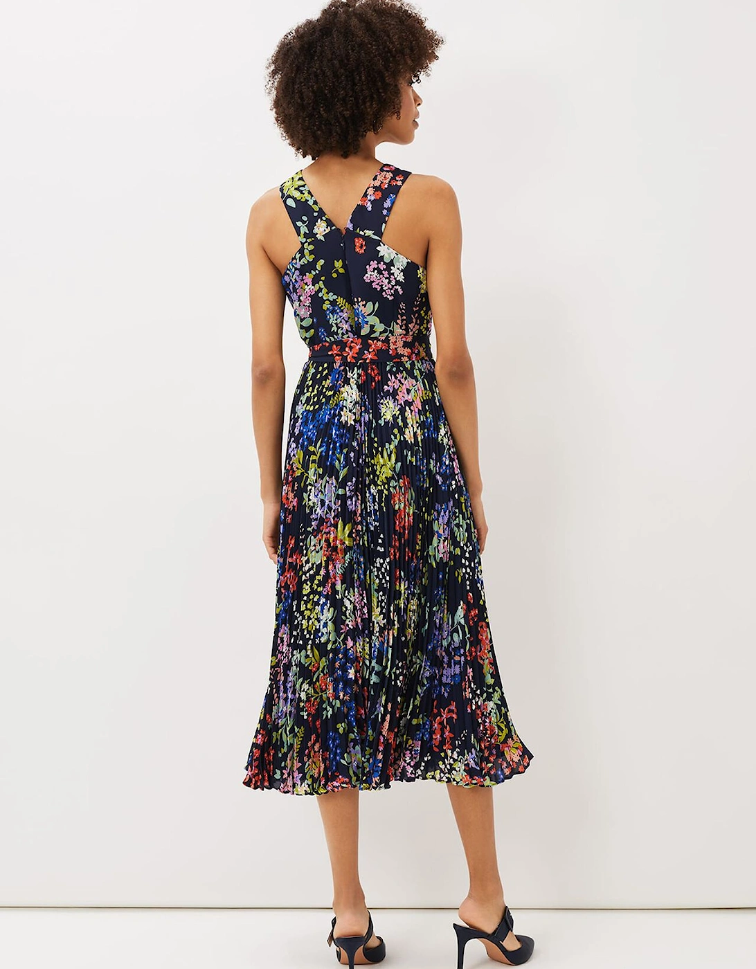 Fenella Pleated Floral Dress