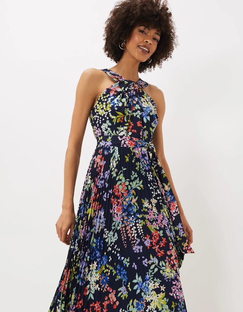 Fenella Pleated Floral Dress