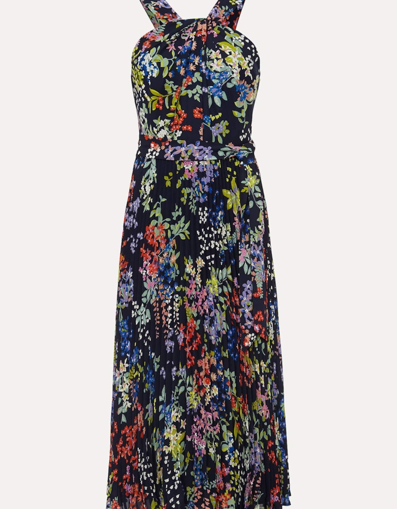 Fenella Pleated Floral Dress