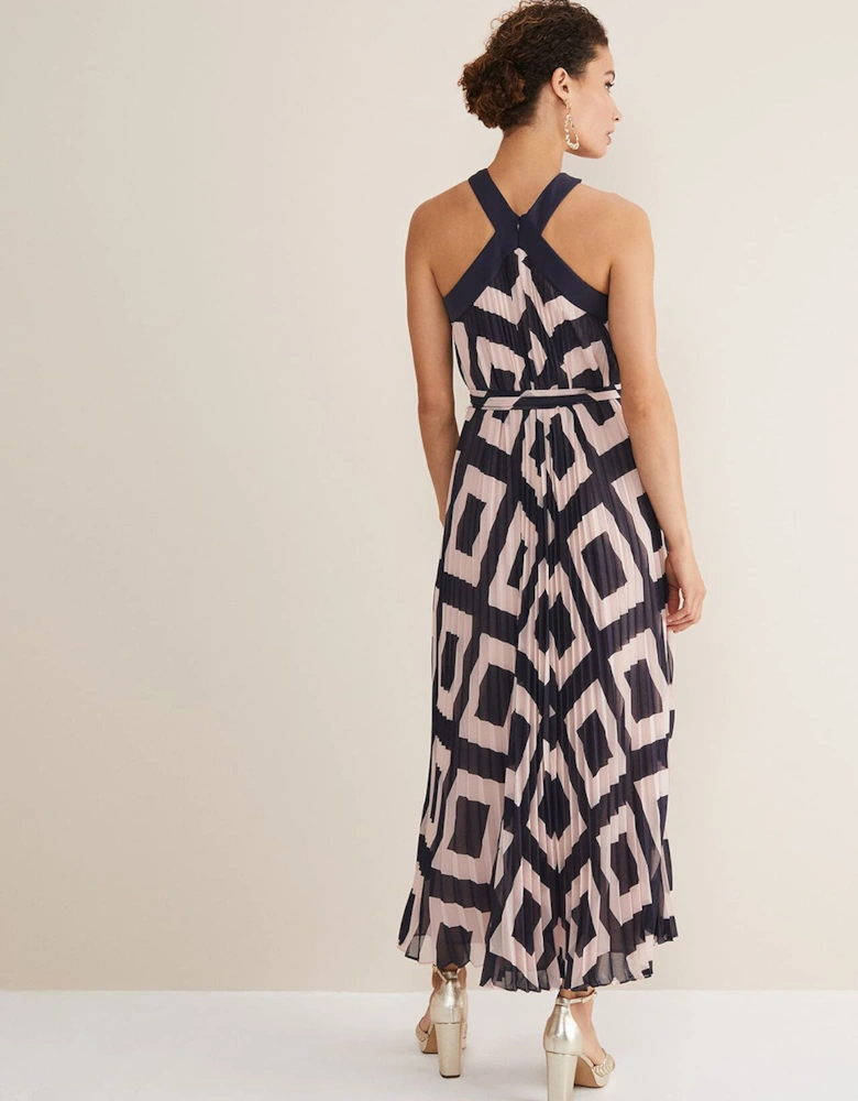 Hestia Diamond Trapeze Maxi Dress