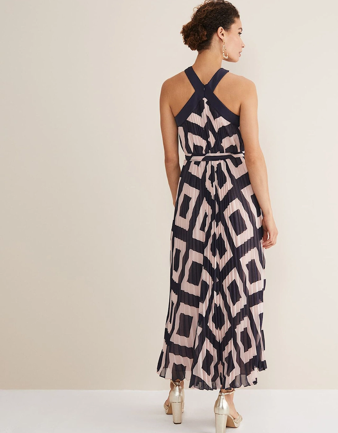 Hestia Diamond Trapeze Maxi Dress