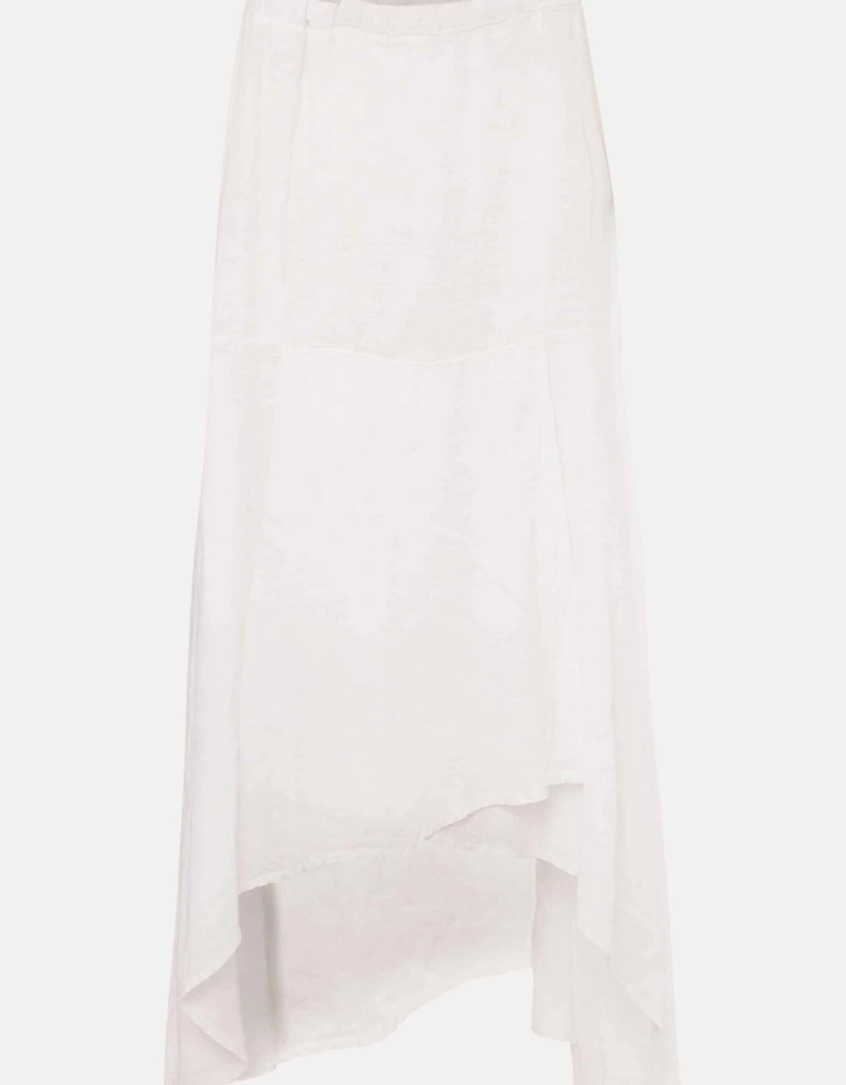 Phoebe Faux Wrap Linen Skirt