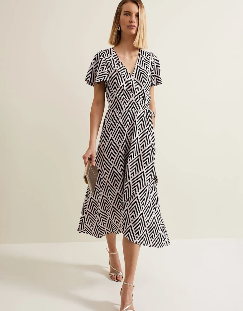 Julissa Print Wrap Dress