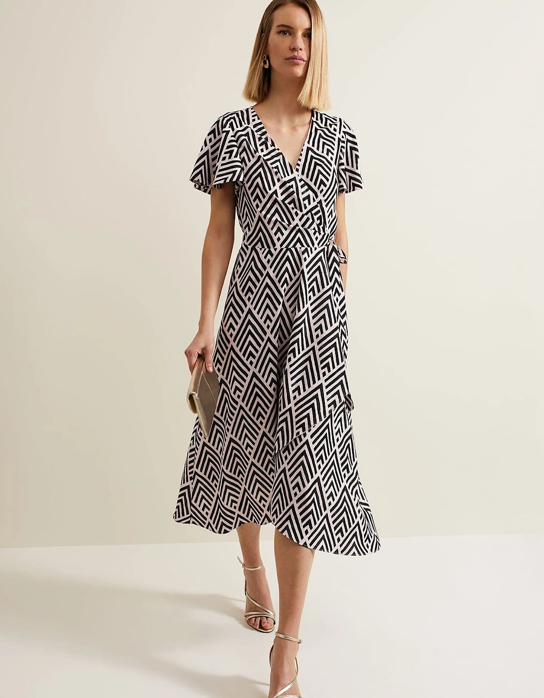 Julissa Print Wrap Dress, 9 of 8