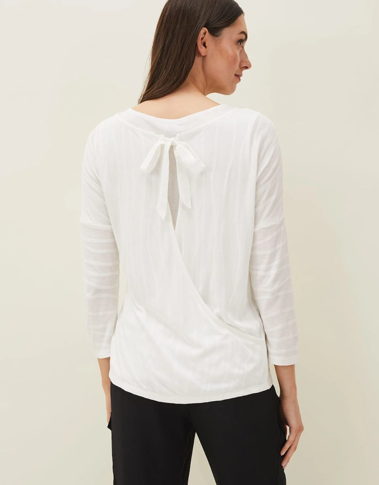 Ellise Textured Wrap Top