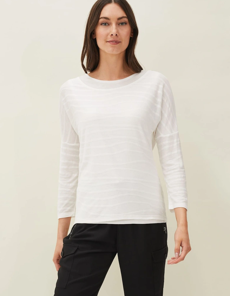 Ellise Textured Wrap Top