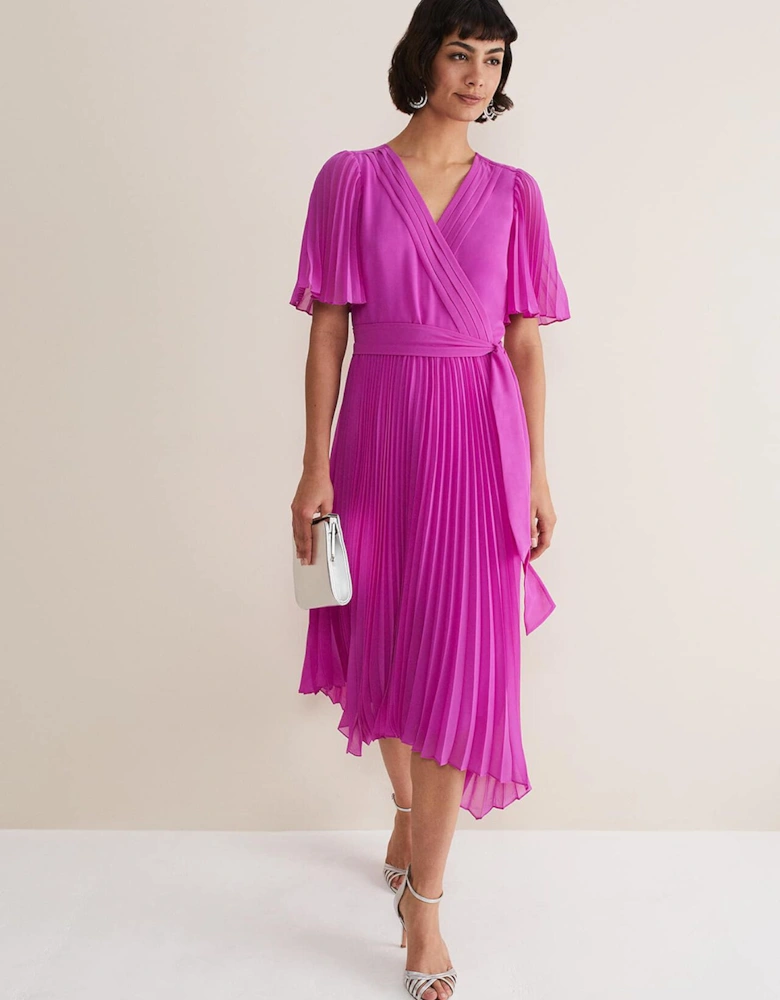 Kendall Pleated Midi Dress