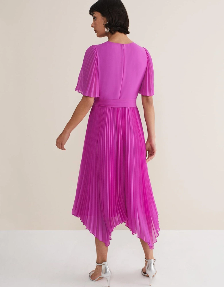 Kendall Pleated Midi Dress