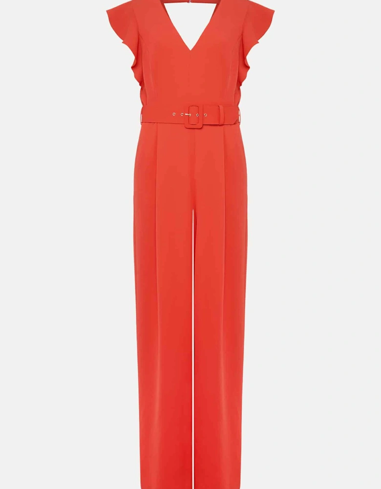 Kallie V Neck Frill Jumpsuit