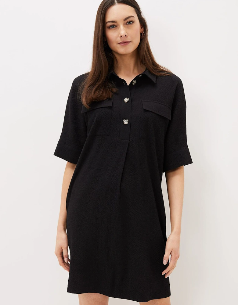 Faye Textured Tunic Dress