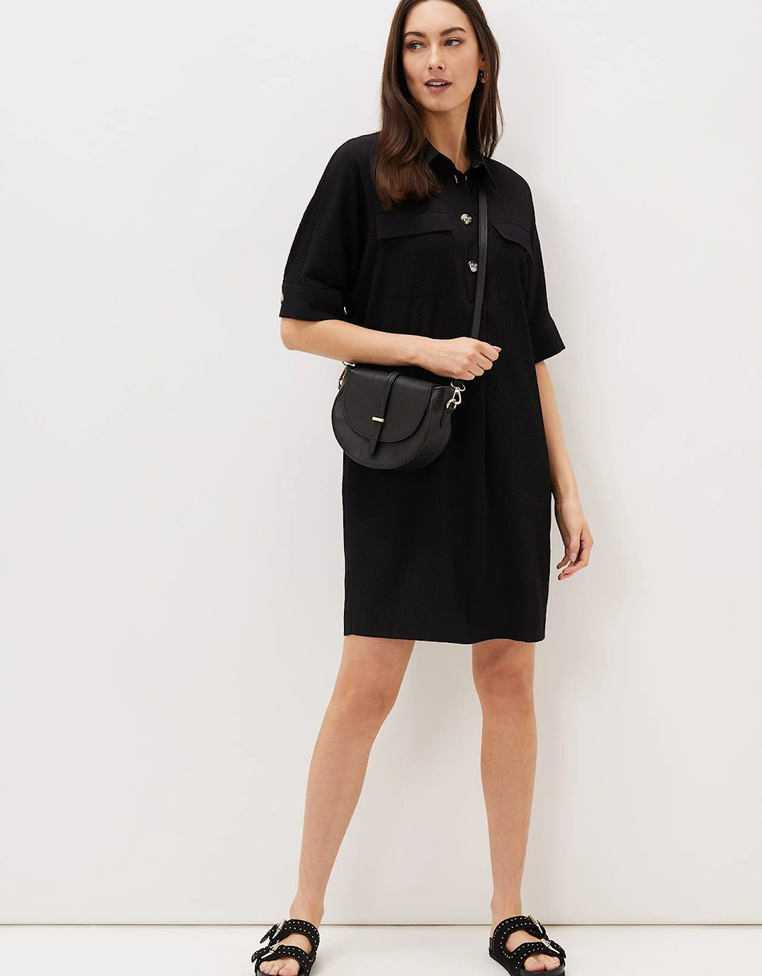 Faye Textured Tunic Dress