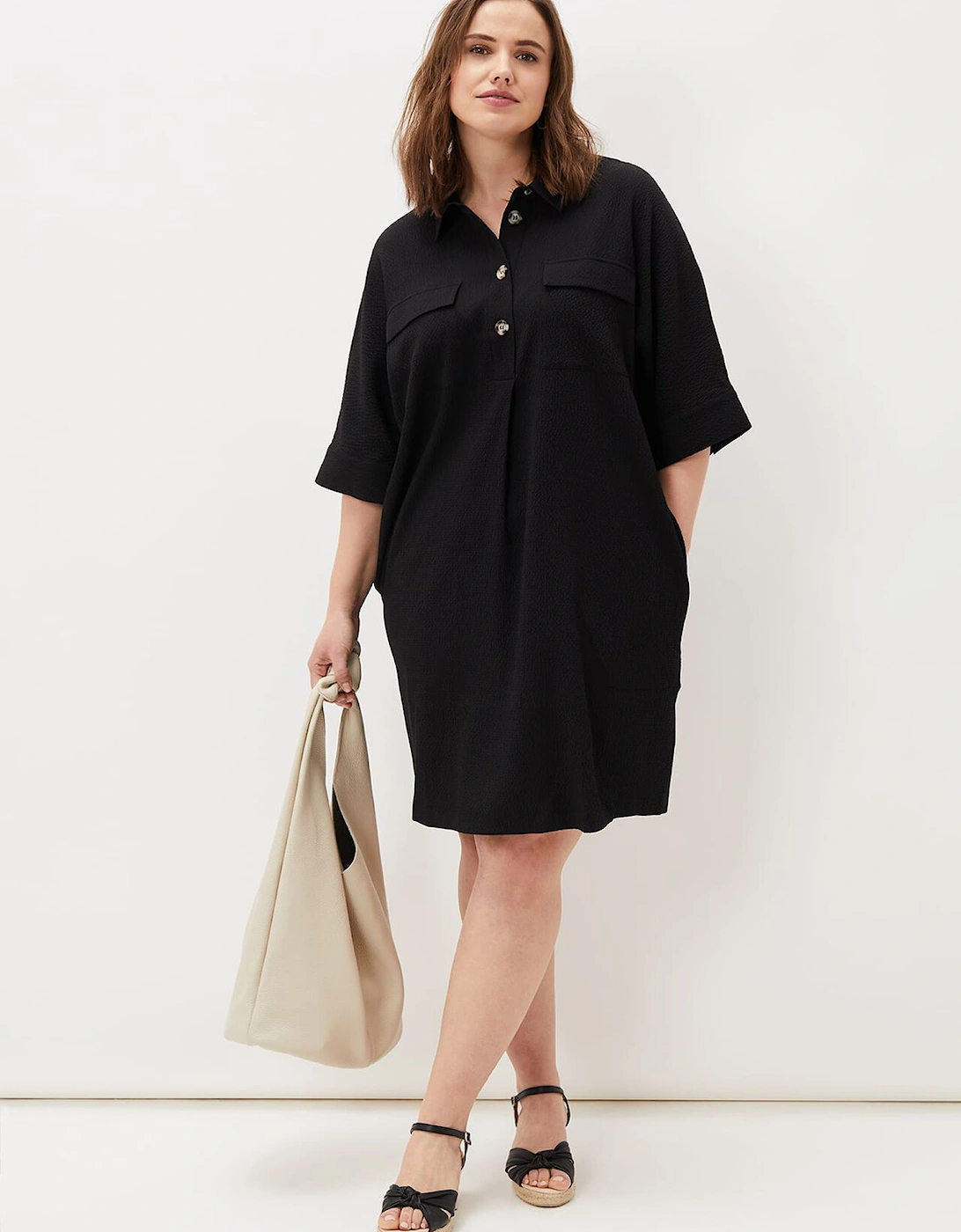 Faye Textured Tunic Dress