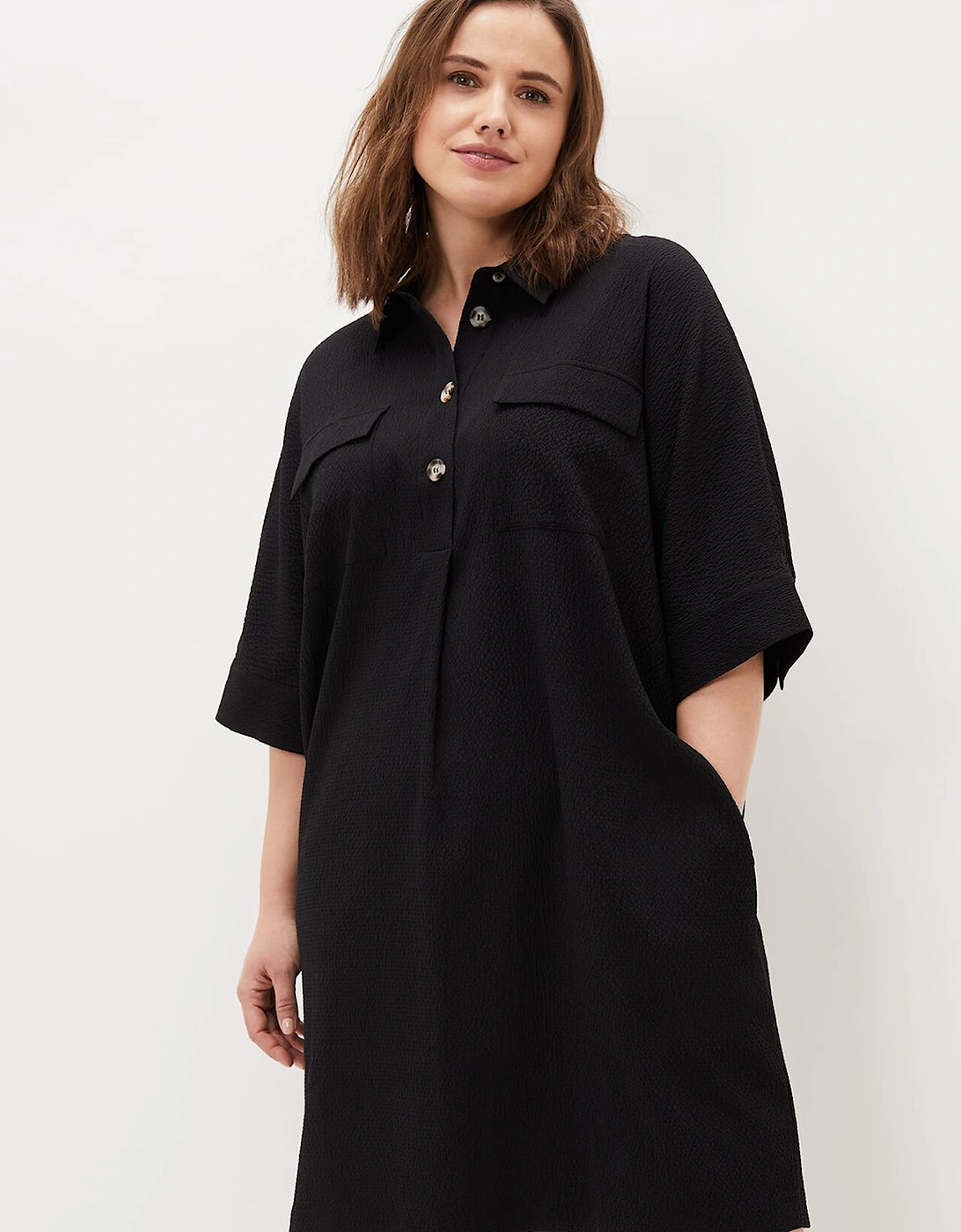 Faye Textured Tunic Dress