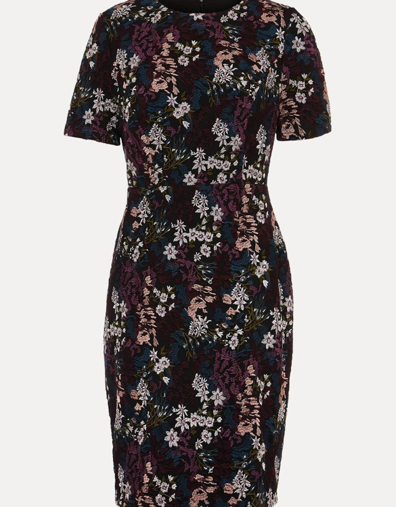 Keshia Floral Embroidered Mini Dress