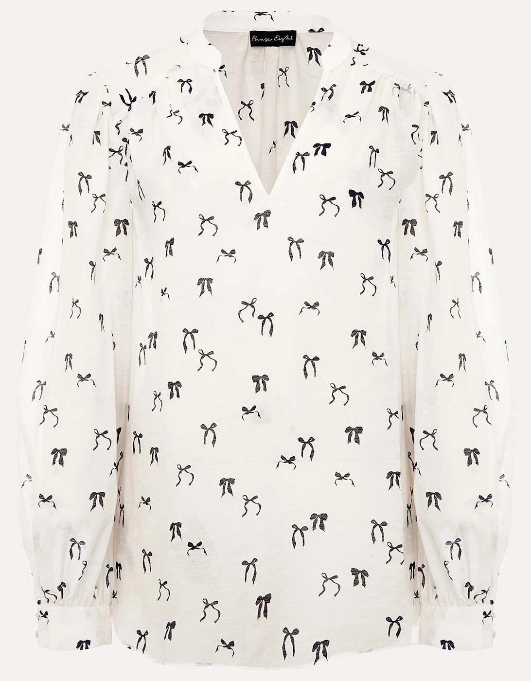 Taytum Bow Print Blouse