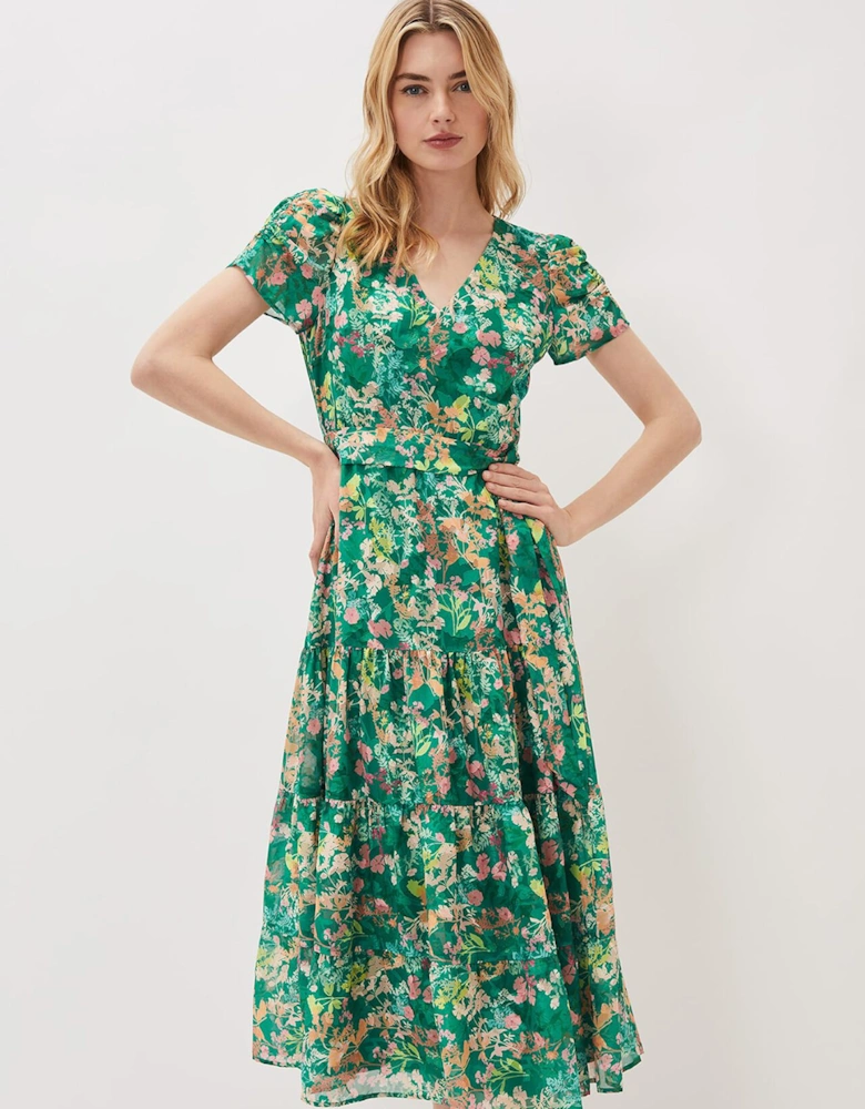 Morven Printed Tiered Dress