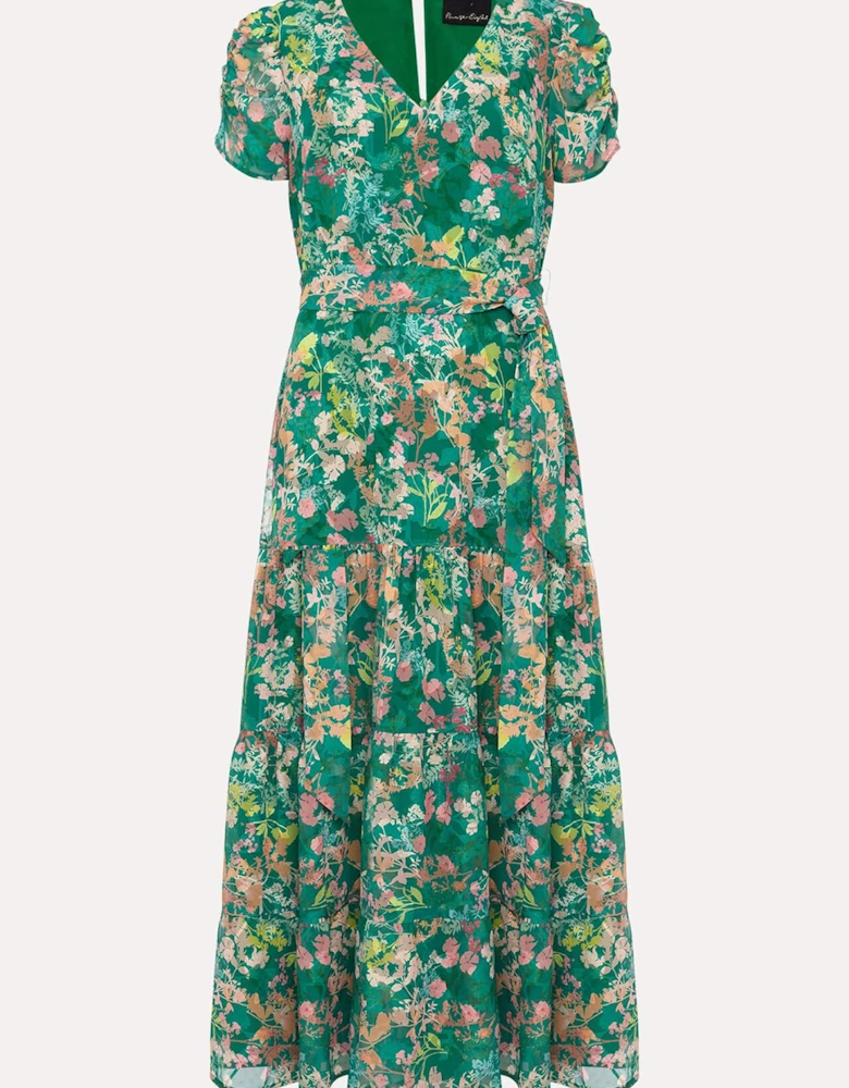 Morven Printed Tiered Dress