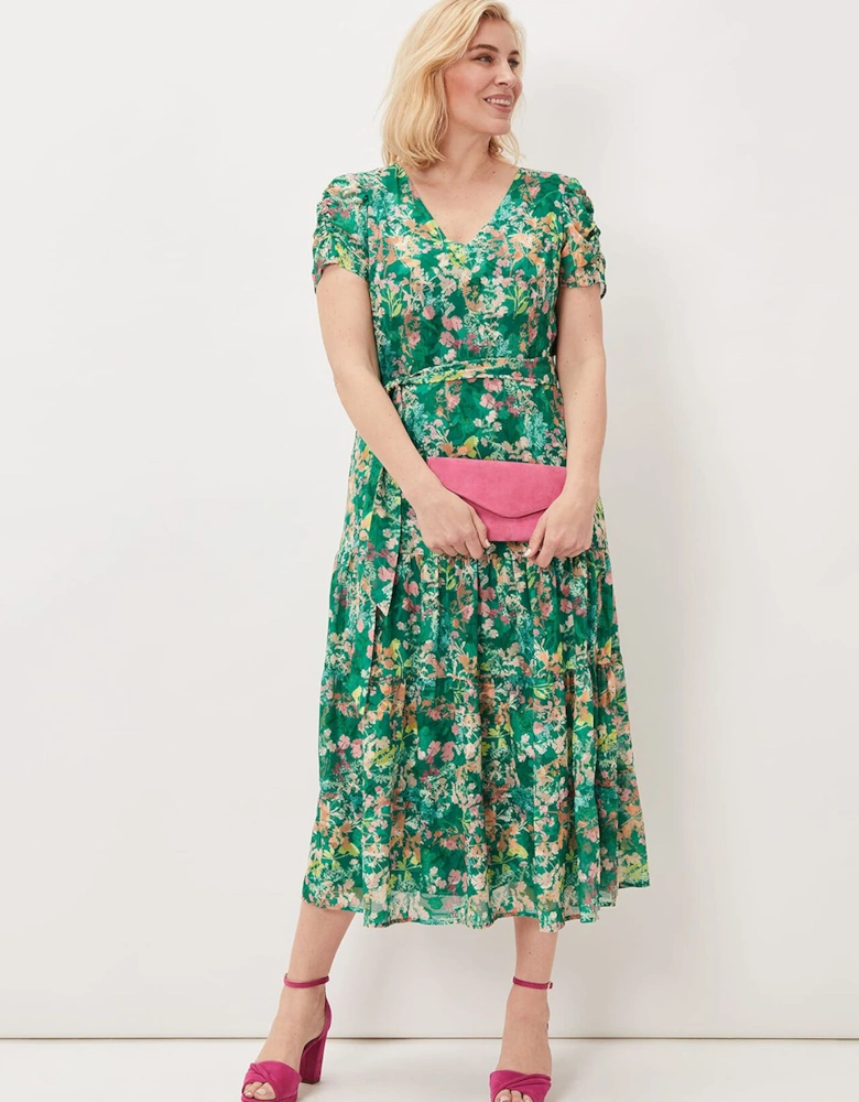 Morven Printed Tiered Dress