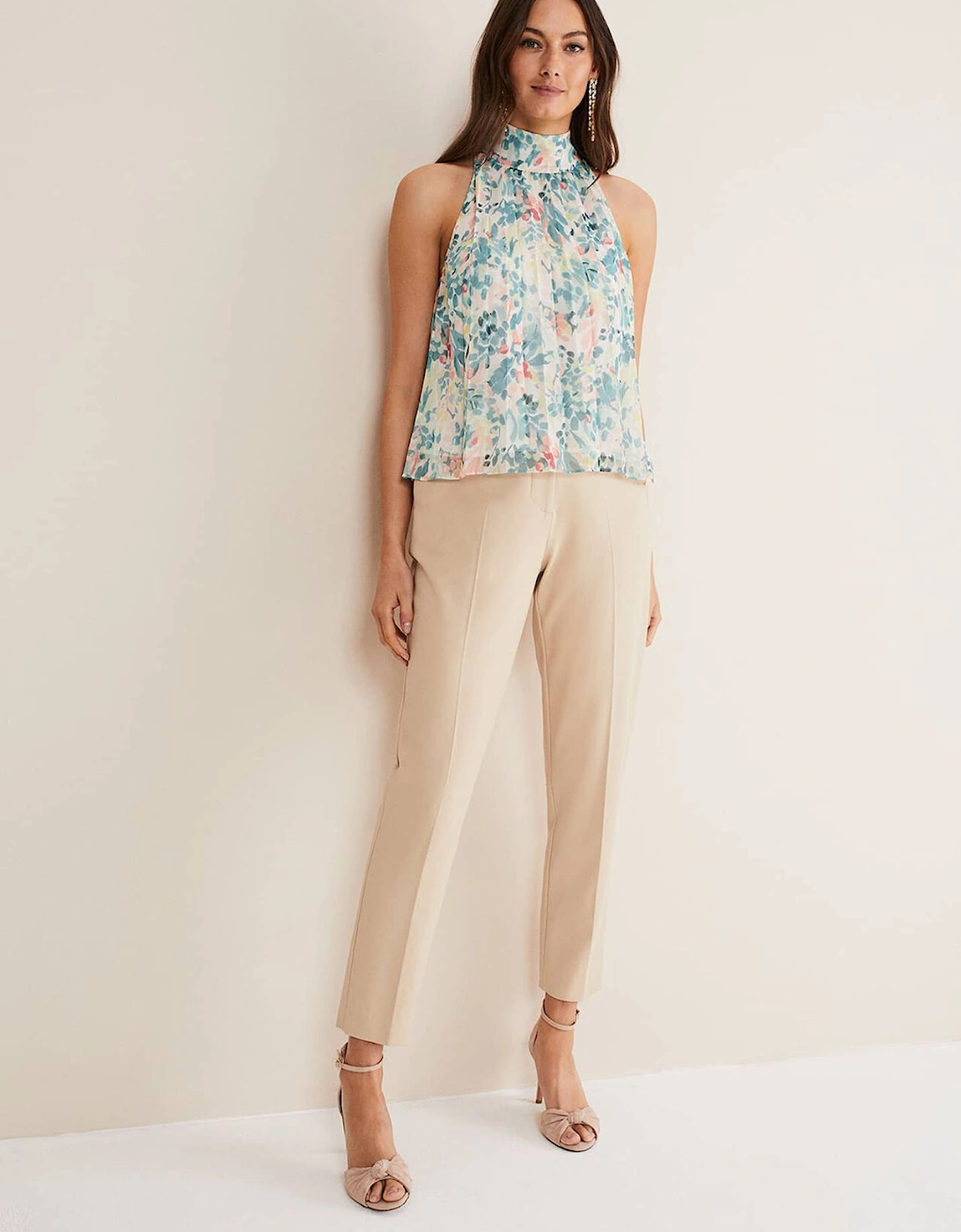 Lea Floral Pleat Blouse