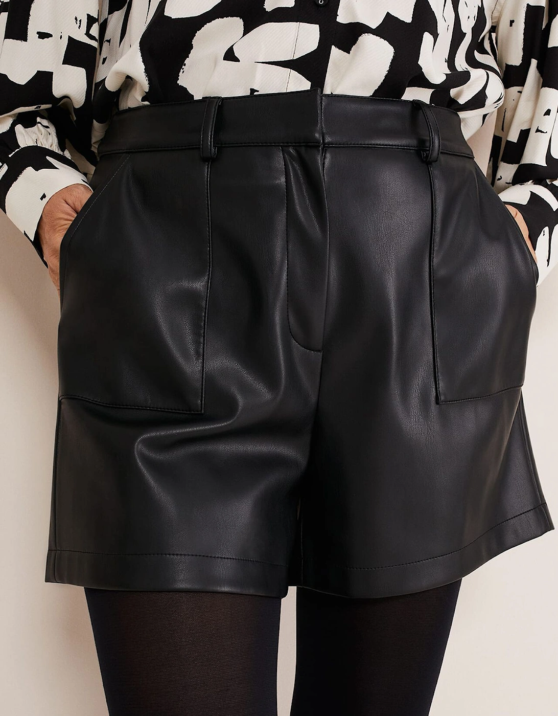 Hadley Pleather Shorts