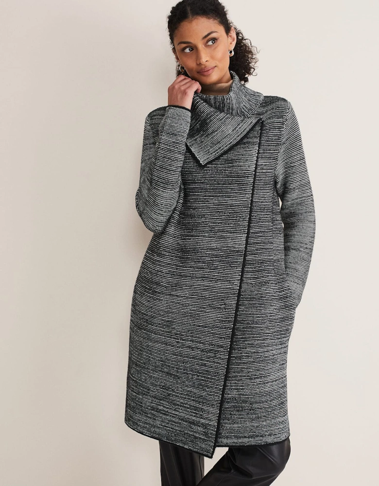 Talia Tweed Knit Coat