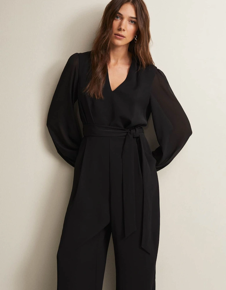 Audrey Black Wide Leg Jumpsuit