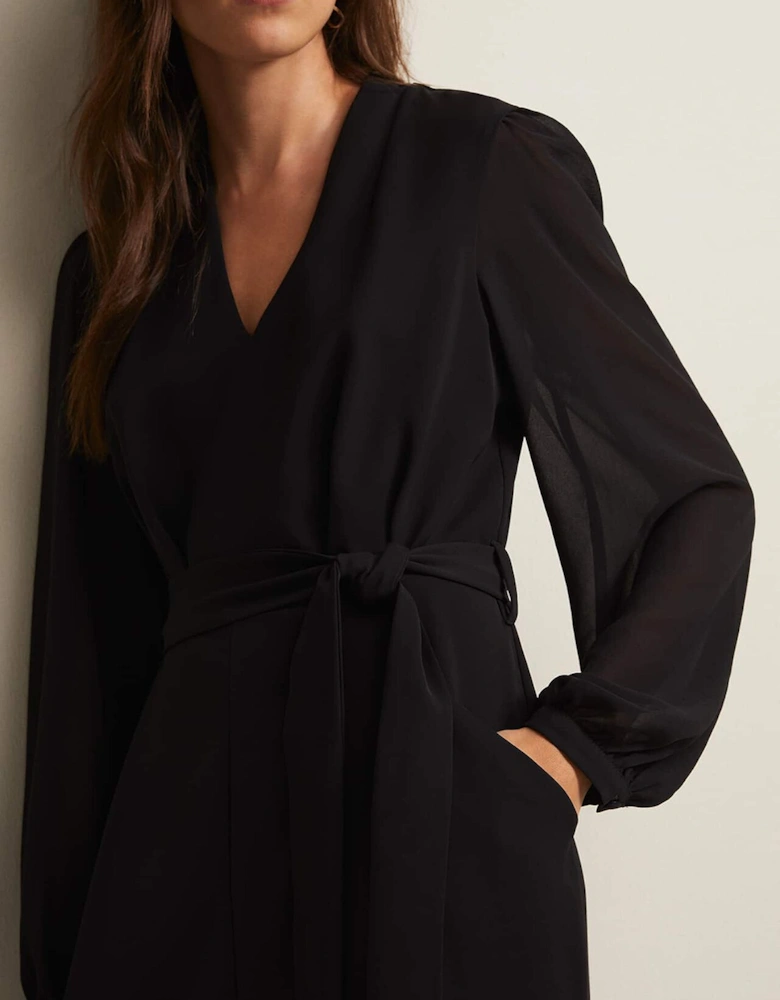 Audrey Black Wide Leg Jumpsuit