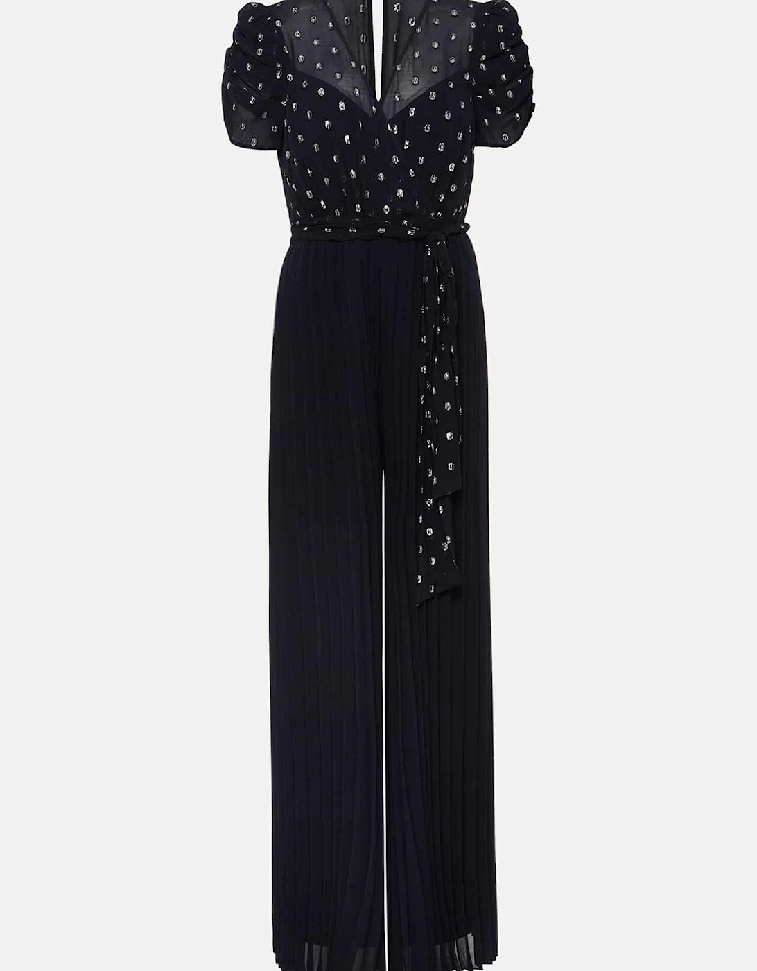 Molli Spot Pleated Jumpsuit