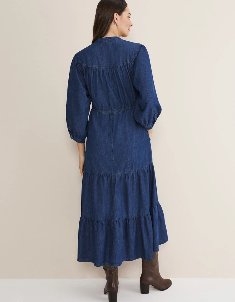 Talulla Tiered Denim Dress