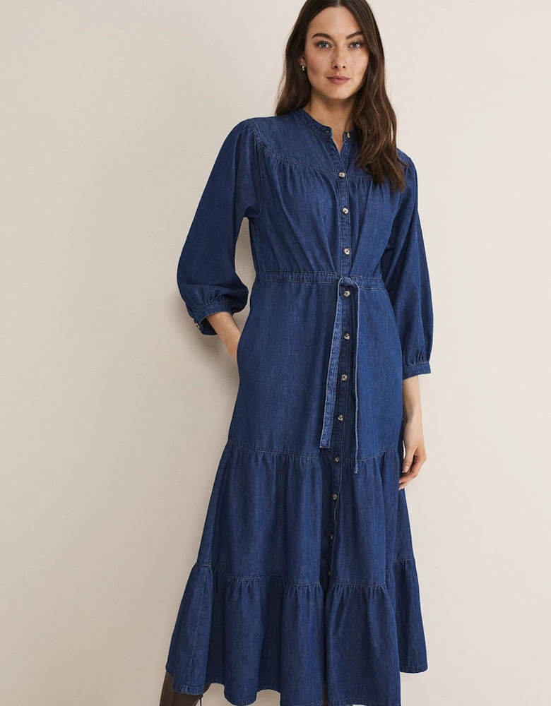 Talulla Tiered Denim Dress