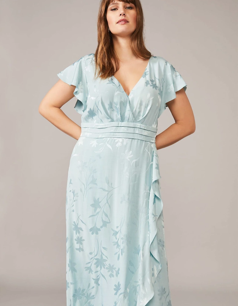 Rosie Floral Jacquard Maxi Dress