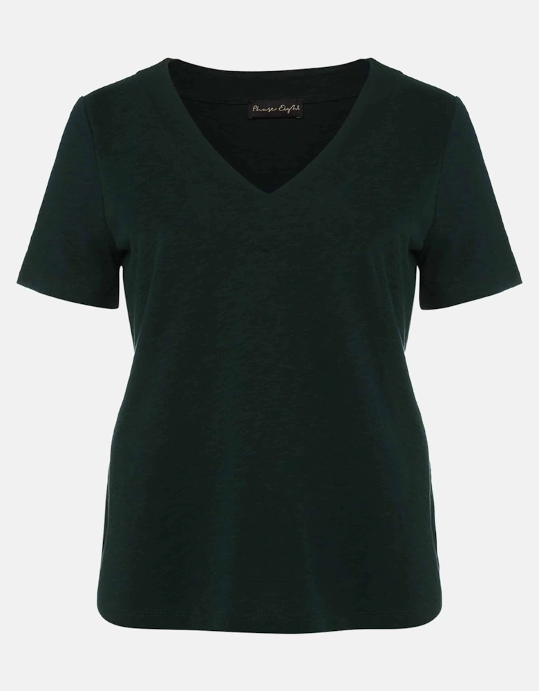 Elspeth V-Neck Cotton T-Shirt