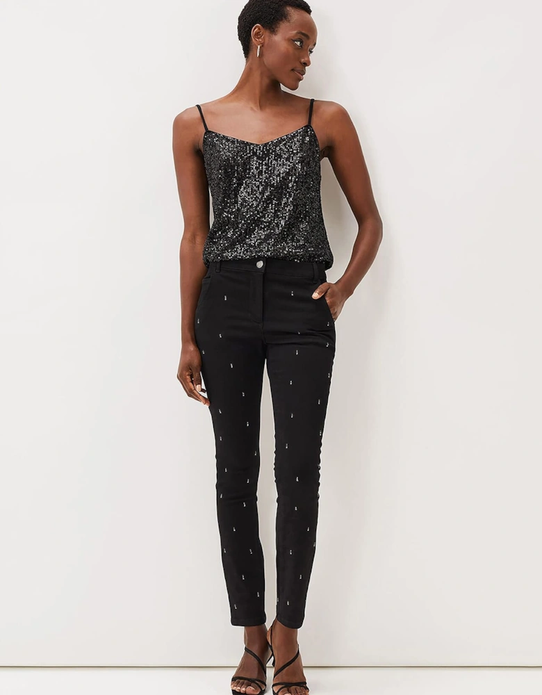 Tear Drop Stud Jean