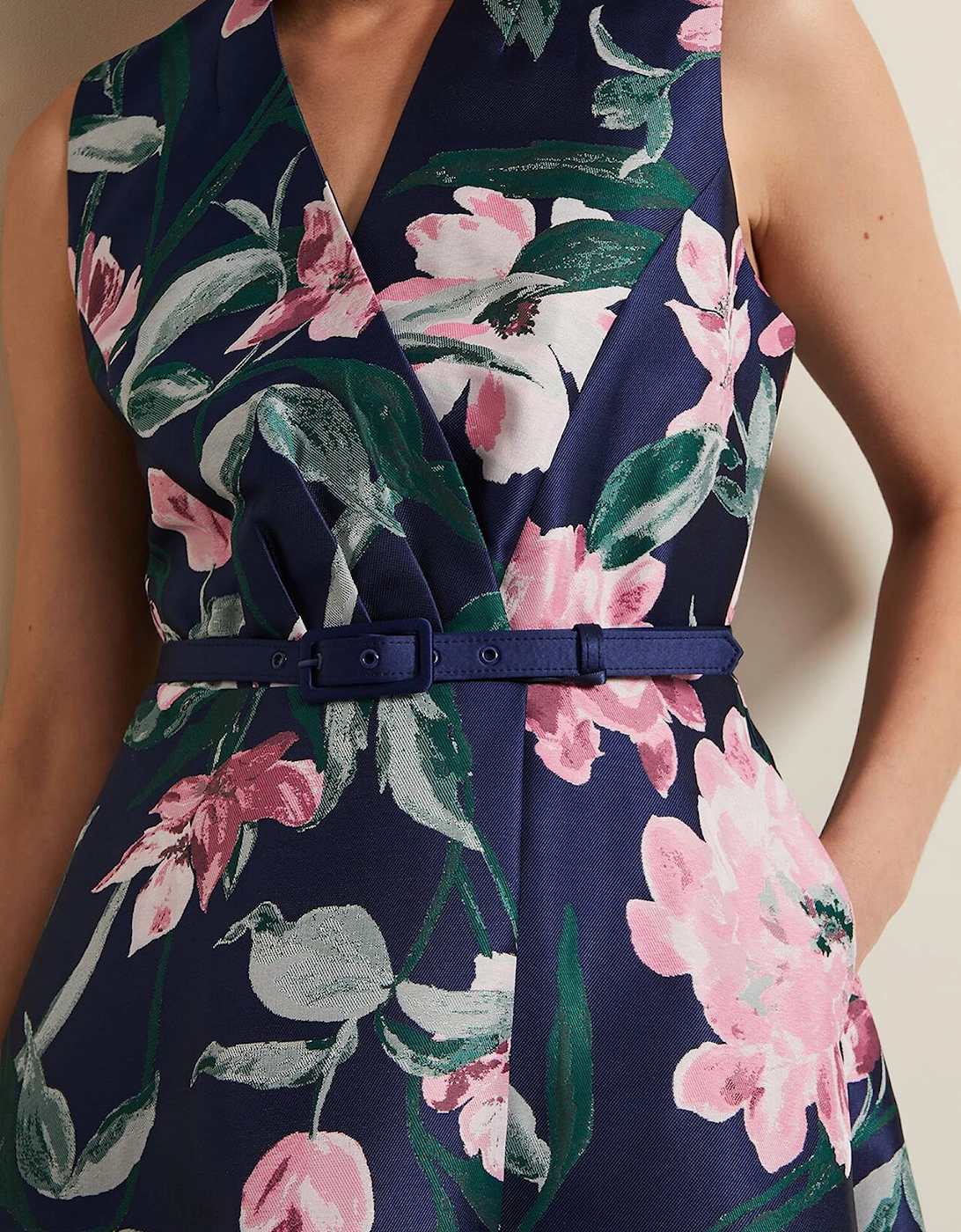 Salina Floral Jacquard Dress