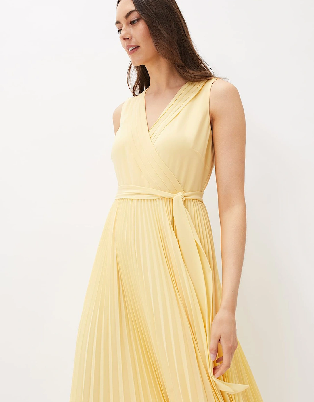 Petra Pleated Wrap Dress