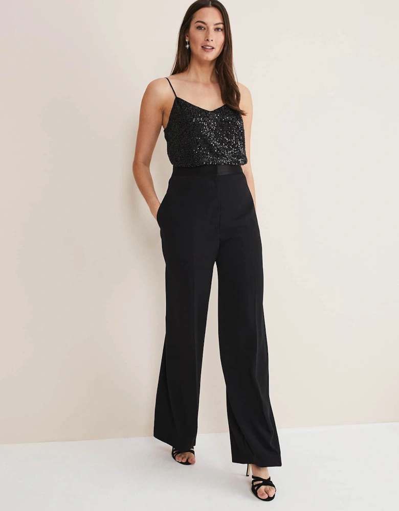 Elandra Wide Leg Tux Trousers