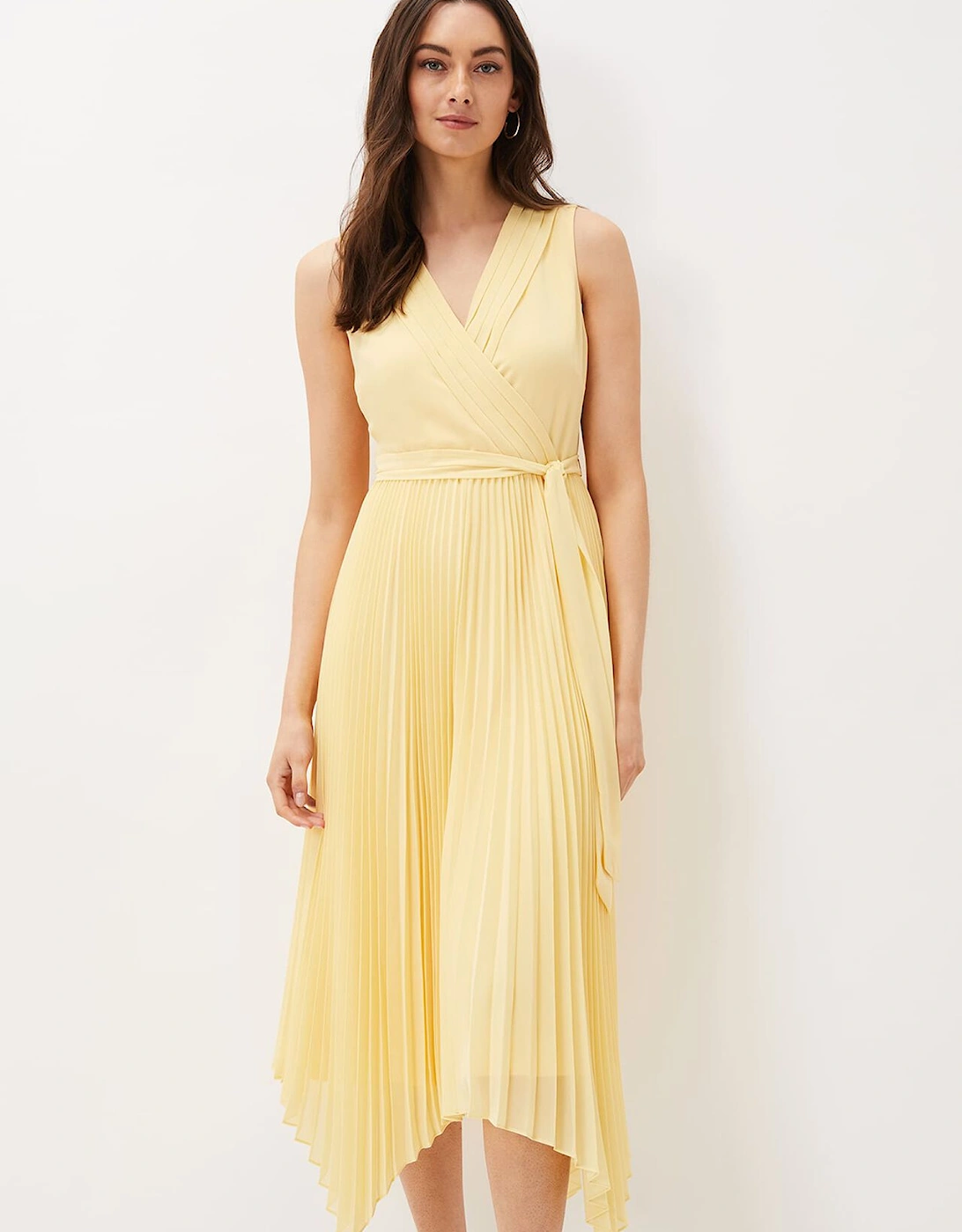 Petra Pleated Wrap Dress