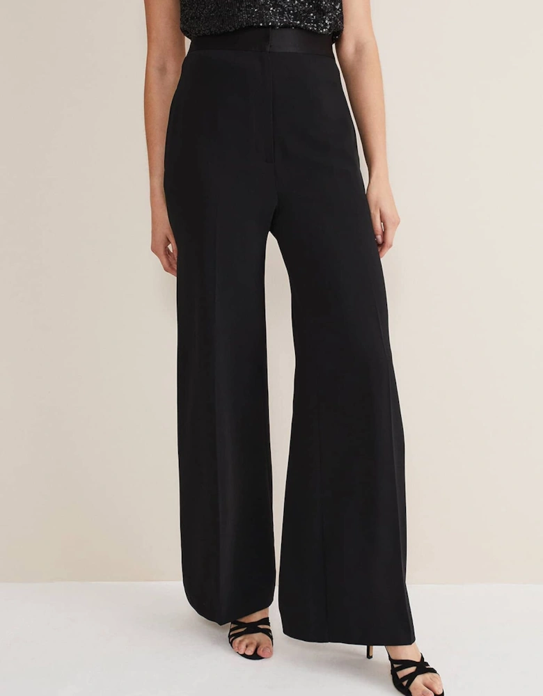 Elandra Wide Leg Tux Trousers